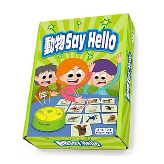 ☆快樂小屋☆ 動物 SAY HELLO 繁體中文 正版 台中桌遊