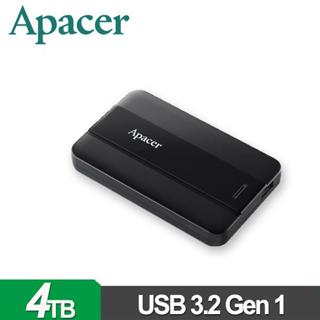 Apacer 宇瞻 AC237 4TB(典雅黑) 2.5吋行動硬碟 AP4TBAC237B-2