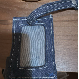 sisjeans 牛仔布材質證件套行李吊牌 卡片收納袋