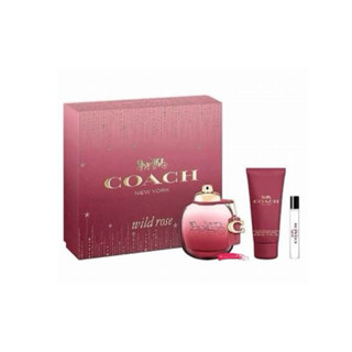 ❀Long༒Shine❀ 蝦皮發票【COACH】Wild Rose 曠野玫瑰女性淡香精禮盒組 3件組【附贈紙袋】