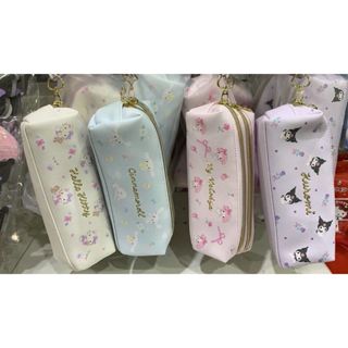 婕的店日本精品~日本帶回~Sanrio Kitty 大耳狗 美樂蒂 雙拉鍊筆袋