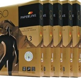 【文聚殿】*隨貨附發票*PAPERLINE 金牌 A3多功能影印紙 80磅 500張/包 彩色噴墨紙 雷射印表紙 傳真紙