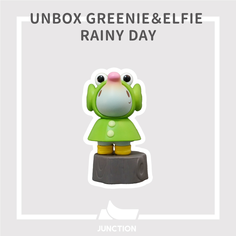 【現貨】\ UNBOX / GREENIE＆ELFIE RAINY DAY 雨衣小象盲盒 玩具 禮物 盒玩 手辦 公仔