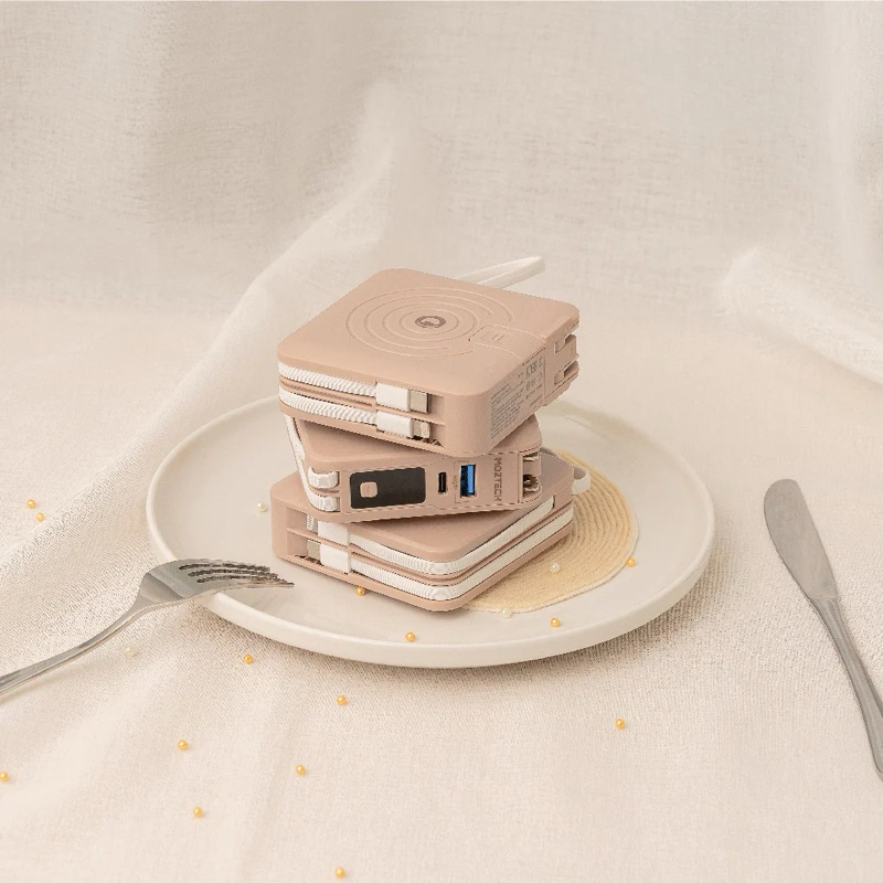 MOZTECH 墨子科技 萬能充Pro 多功能五合一行動電源 燕麥奶（私訊下單）