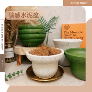 森美植所/礦感水泥盆/厚實水泥/盆器/花器/花盆/盆栽/園藝/盆子/植栽/植物/觀葉植物/多肉/塊根/仙人掌