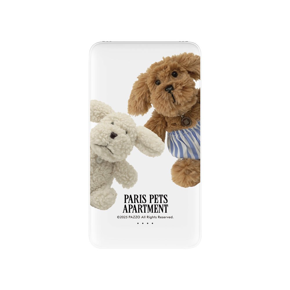 【TOYSELECT】PARIS PETS狗狗大集合雙線快充10000mAh行動電源