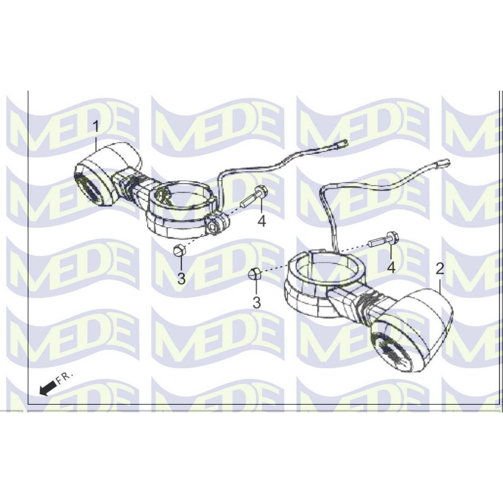 ~MEDE~ Harley Davidson X440 原廠 方向燈 左前方向燈 右前方向燈 方向轉向燈 方向