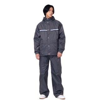 SNOWSTORMI 雨衣 Defender DE-1 機能防水雨衣 鈦灰色 內裡網 大口袋 兩件式 雨衣
