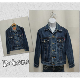 ☀️二手衣☀️Bobson男款 藍色牛仔外套S號ADJ0063