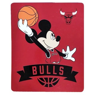 [現貨]美式球隊雙層空調毯 Mickey米奇聯名毛毯NBA芝加哥公牛Chicago Bulls居家交換生日禮品