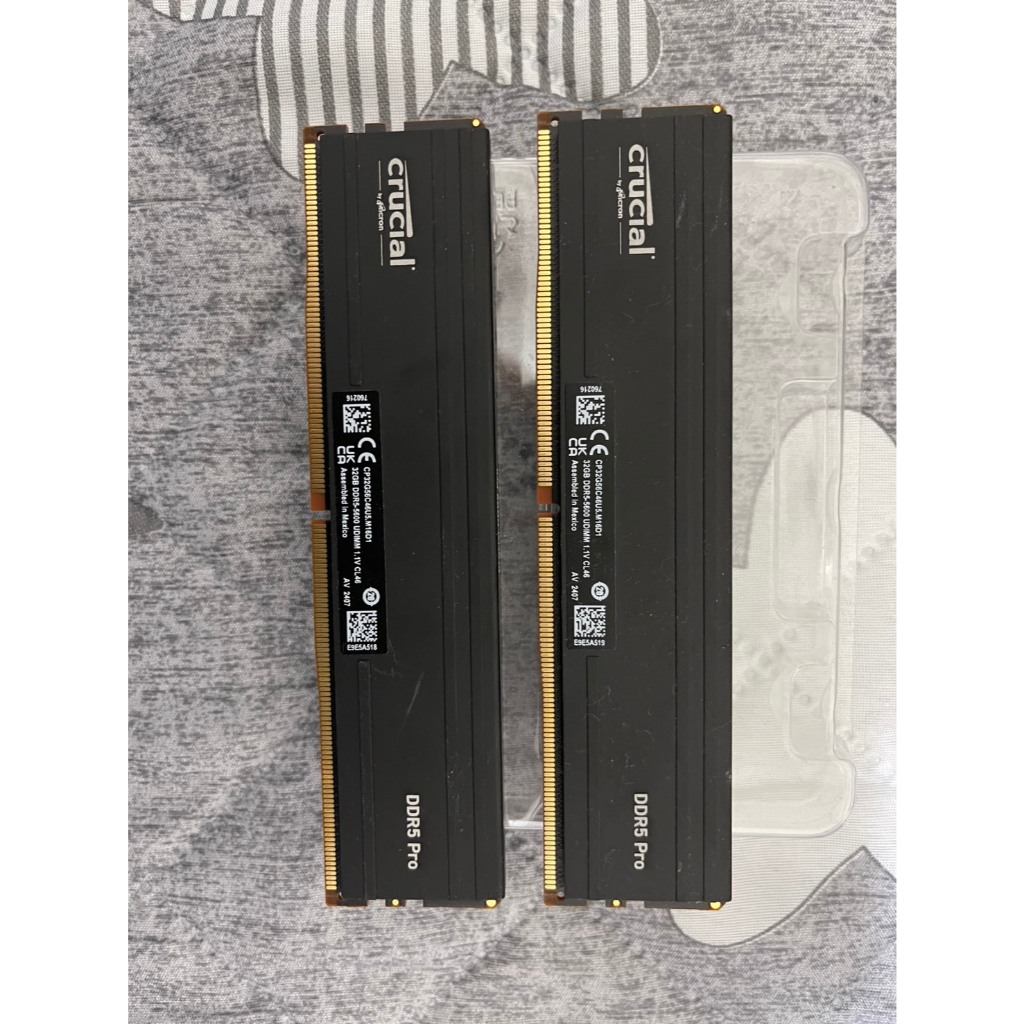 美光Crucial Pro 64GB(雙通32GBx2) DDR5-5600