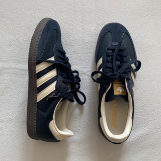 ADIDAS 休閒鞋 SAMBA OG 午夜藍 皮革 復古 德訓鞋 男 ID2056