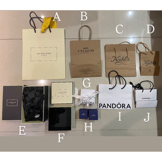 品牌袋 盒子 JOMALONE COACH KIEHL’S CHANEL PANDORA SWAROVSKI