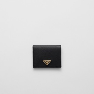 Ann歐美精品 Prada Saffiano 皮革 對折短夾 錢包 1MV204