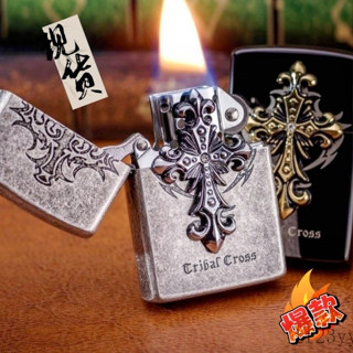 🔥 ZORRO佐羅煤油打火機男士天使十字架黑冰正品防風個性創意復古情人節禮物送男友 生日禮物送 長輩