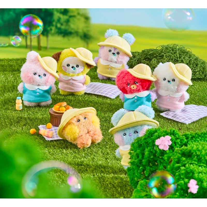 BT21 mini minini picnic mate 系列 野餐週邊 娃娃 娃娃吊飾 環保袋 保溫杯