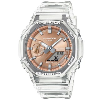 【聊聊甜甜價】CASIO G-SHOCK 半透明 酷炫八角雙顯腕錶 GA-2100BM-7A5