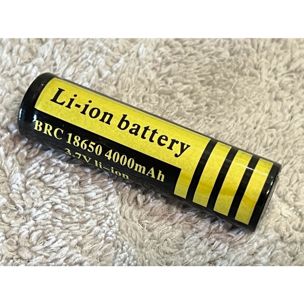 台灣現貨 凸頭 BRC 18650 電池 3.7V 黑金標 便宜賣 電動工具 搖控模型 強光手電筒用電池