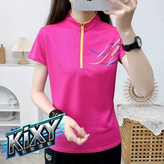 KIXY-現貨-女款夏季短袖 速乾衣 機能排汗衫 透氣排汗運動上衣 短袖上衣 透氣涼感衣 運動排汗衫 涼感衫 短袖運動