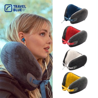 【Travel Blue 藍旅】 豪華舒適頸枕 舒適服貼 頭等艙等級 U型枕 記憶棉頸枕 追劇 車用靠枕 (3色可挑)