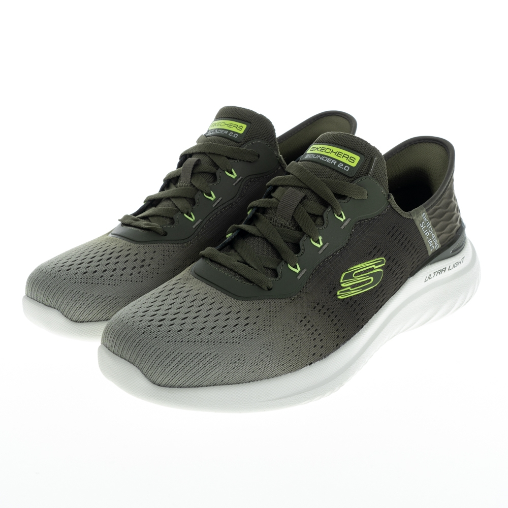 SKECHERS 男鞋  鬆緊帶 免縖鞋帶 瞬穿舒適科技 BOUNDER 2.0 寬楦款 -  232928WOLV