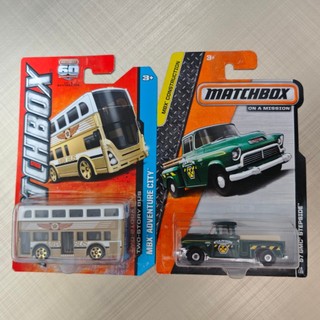 絕版出清 火柴盒 MATCHBOX Two-Story BUS 67 GMC STEPSIDE 觀光巴士 貨卡 皮卡