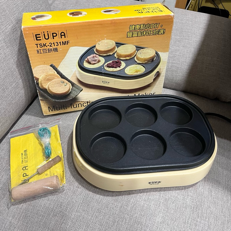 免運 二手 功能正常 EUPA 古早味紅豆餅機 車輪餅 點心機 攪棒 叉子