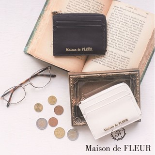 Maison de FLEUR 優雅經典標誌多層式卡夾錢包(8A41FTJ0300)