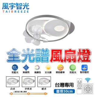 【風宇智光】吊扇燈 風扇燈 三色調光 隱形吸頂風扇燈 遙控 客廳臥室家用隱形隱形風扇燈 吊扇燈具 吊燈風扇 靜音 定時