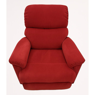 二手八成新LAZBOY紅色布款手動搖椅式沙發LA-Z-BOY