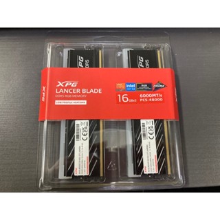 威剛XPG LANCER BLADE 16G*2 DDR5-6000 黑 RGB桌上型記憶體矮版 全新品📌自曲價3399
