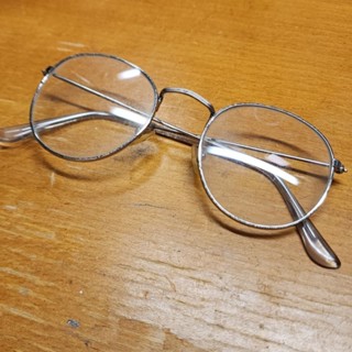 二手 文青 假文青 復古眼鏡框 日系 超輕 圓形 眼鏡 女韓版 金屬小臉 眼睛 框鏡架 cos cosplay