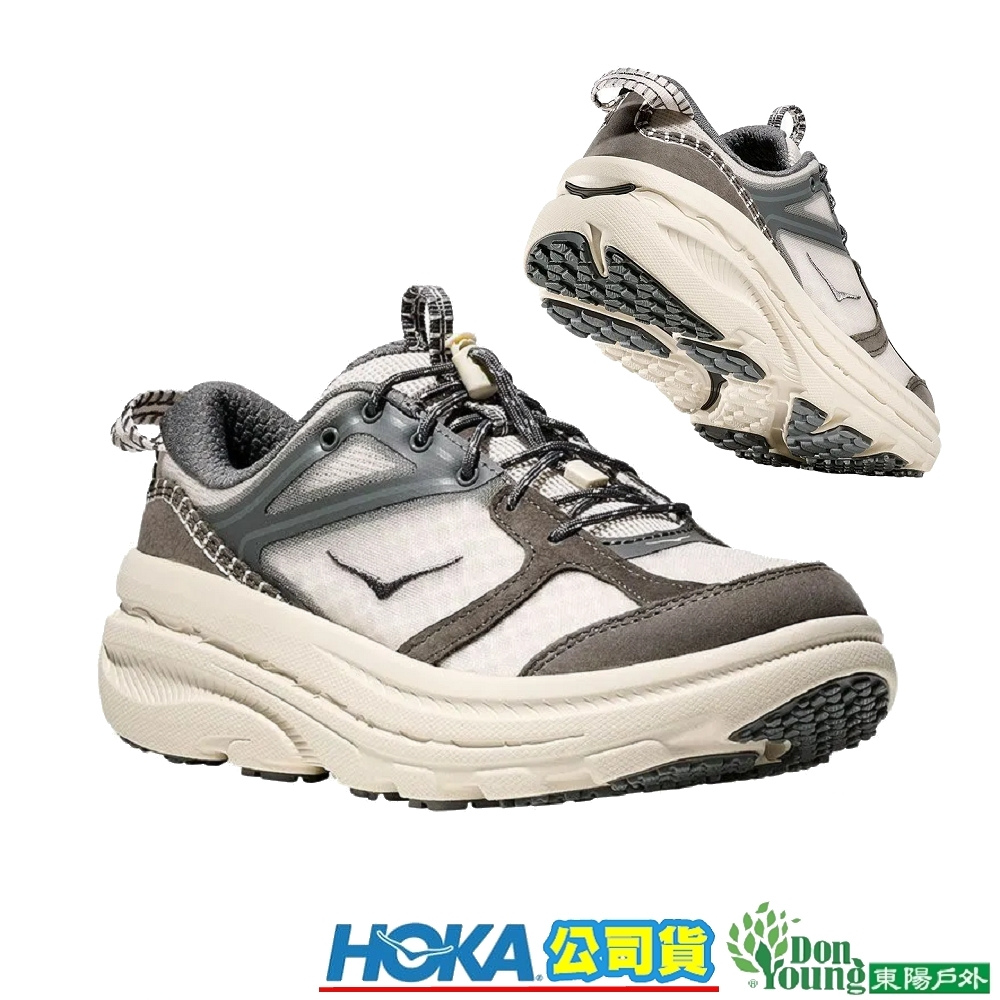 【HOKA 】中性款Bondi B3LS 正常楦休閒鞋 大理石白/隕石黑 HO1155351ARST