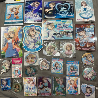 Lovelive Sunshine 曜 周邊區(AQOURS love live 明信片 吊飾 徽章 寫真 渡邊曜)
