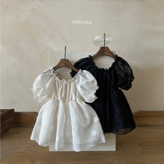 thelala 愛心雪紡女童洋裝｜兒童洋裝 寶寶洋裝 嬰兒洋裝 韓國童裝