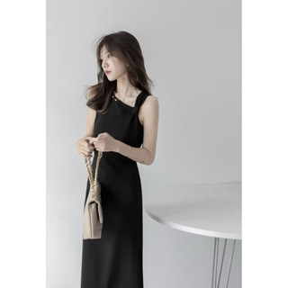 Fidressy✨肩帶設計感小洋裝💕婚禮洋裝 輕婚紗 結婚登記 小禮服 婚紗 禮服 形象照 上班洋裝黑色洋裝 喜酒謝師宴