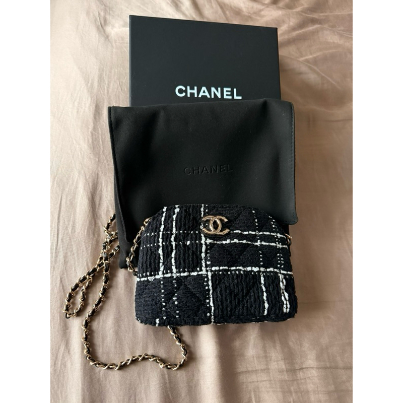 CHANEL香奈兒2024生日VIC年終禮 毛呢貝殼包
