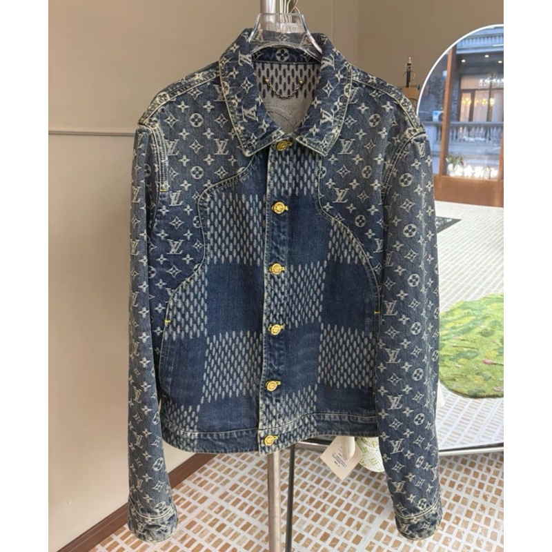 LV nigo 牛仔外套 50 Louis Vuitton 二手 夾克 超級經典