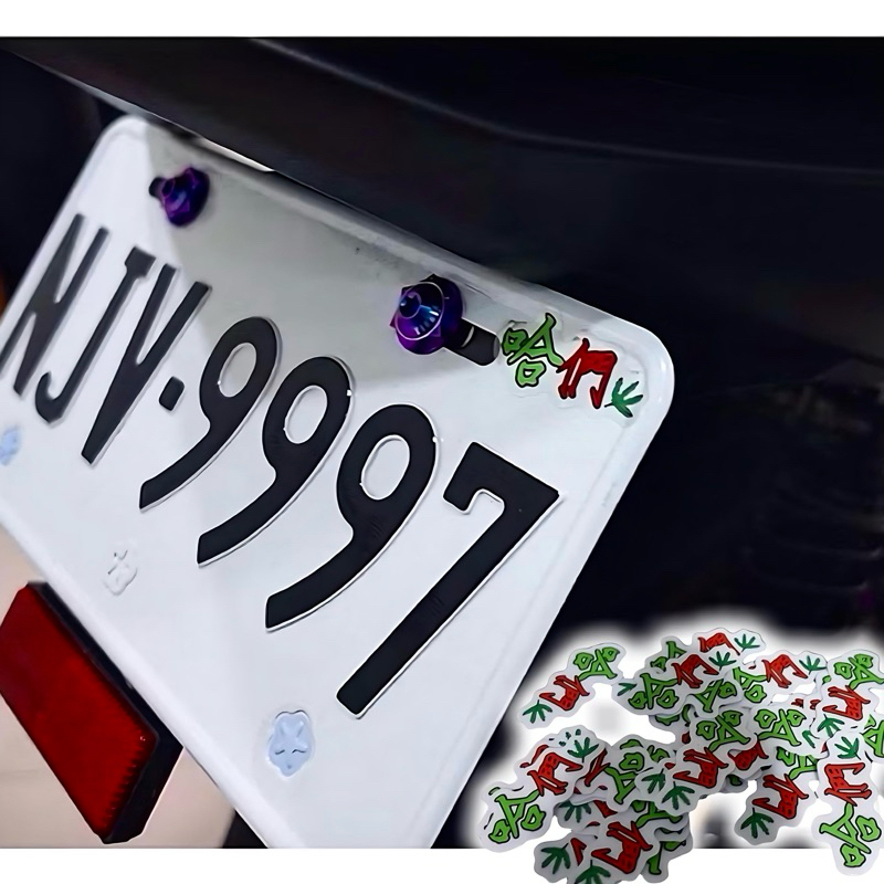 【叫小賀】哈們 車貼 支持合法化 麻 阿扣 哈們車貼 哈們貼紙 車貼 謝太太 車貼 安全帽貼紙 山道貼紙 機車貼紙 惡搞