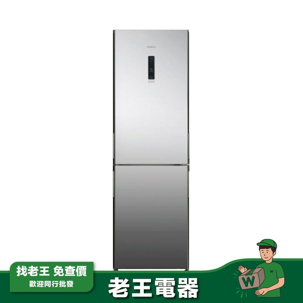 【HITACHI 日立】313L 變頻右開雙門冰箱 HRBN5366DF-XTW 琉璃鏡(含基本安裝)