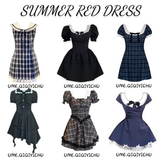 法式復古學院風洋裝 夏季學院風洋裝 短袖洋裝 Polo衫 性感洋裝 顯瘦洋裝 連身裙 蓬蓬裙 少女感洋裝 小個子洋裝