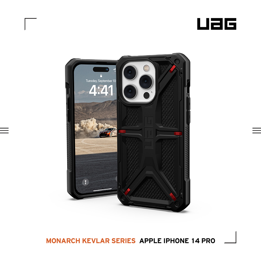【威禹官方直營】UAG頂級(特仕)版耐衝擊保護殼-軍用黑 適用iPhone 13/14/Plus/Pro/Pro Max
