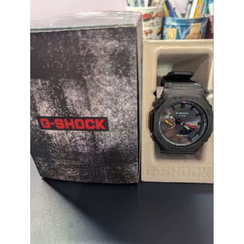 二手 Casio G-Shock 卡西歐 雙顯表 太陽能表 中性表 GA B2100MF 1ADR