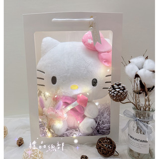現貨|實拍 Kitty娃娃 正版三麗鷗 12英吋 Kitty玩偶 Sanrio 禮品袋 Kitty玩偶抱枕 生日禮物