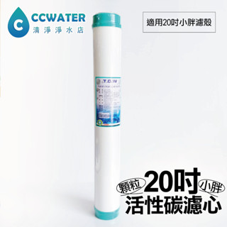 【清淨淨水店】臺製 T.G.W 20吋 20" 小胖 UDF 椰殼顆粒活性碳濾心/濾芯