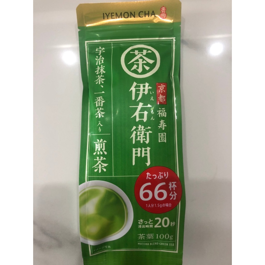 日本 京都福壽園 伊右衛門抹茶煎茶 茶葉款 100g