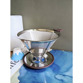 不鏽鋼 咖啡過濾網 不鏽鋼咖啡濾網 滴漏 濾網 錐形濾網 細目不銹鋼濾杯