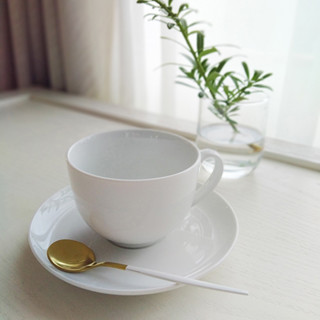 CK全國瓷器｜咖啡杯系列-經典咖啡杯盤 260ml 陶瓷咖啡杯C045 咖啡盤S033 咖啡盤S103 雪白咖啡杯