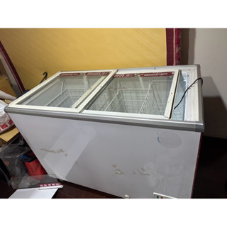 澳柯瑪SD-409二手玻璃對拉冷凍櫃410公升