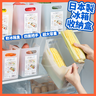 日本製 冰箱提把收納盒／居家收納籃 水槽收納籃 冰箱抽屜盒 冰箱置物架 廚房收納架 醬料罐收納 冰箱儲藏盒【超越巔峰】
